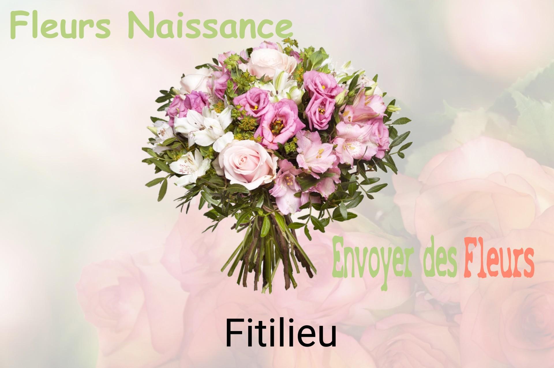 Bouquet de fleurs de naissance livré à Fitilieu